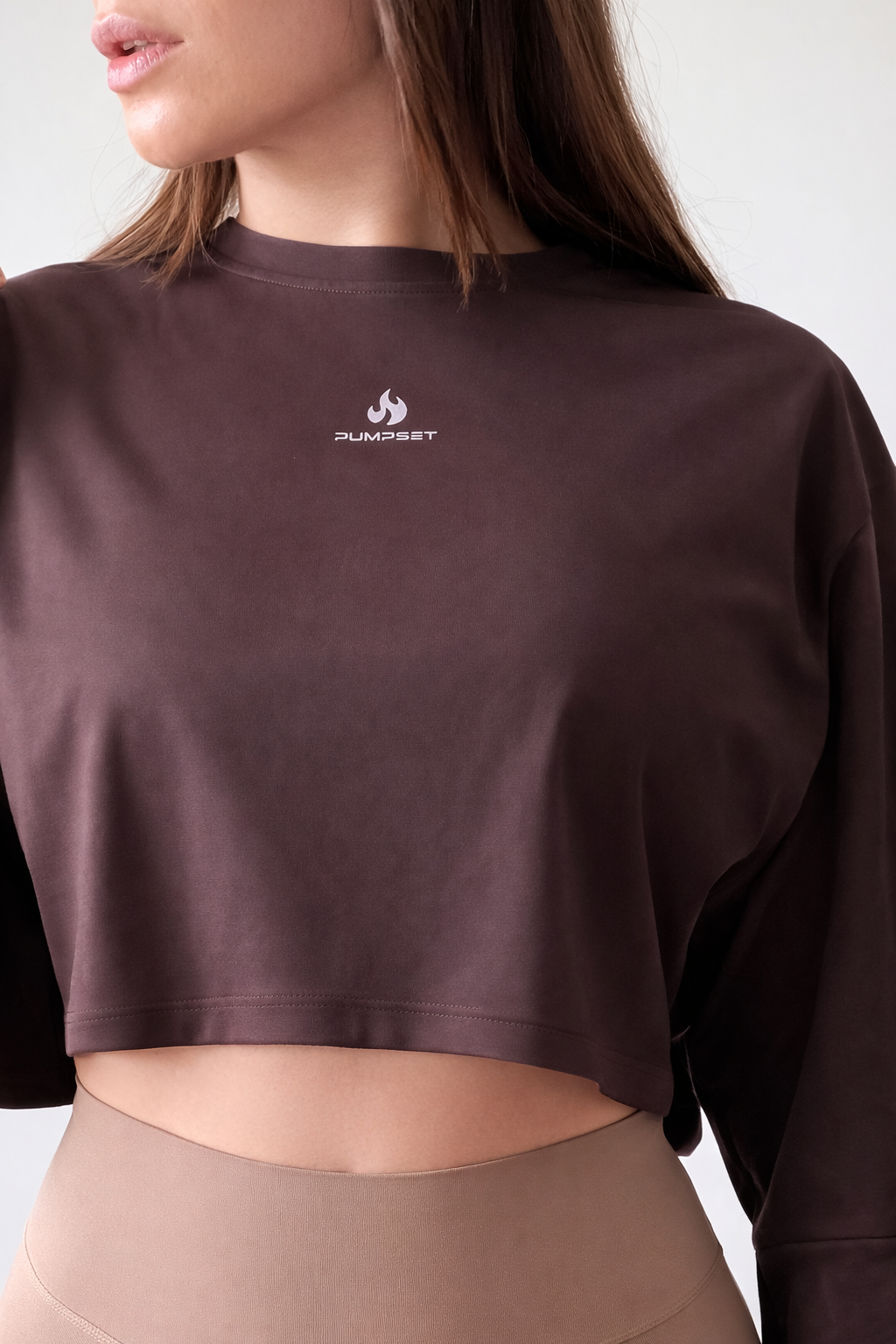 Poleron Crop Mujer