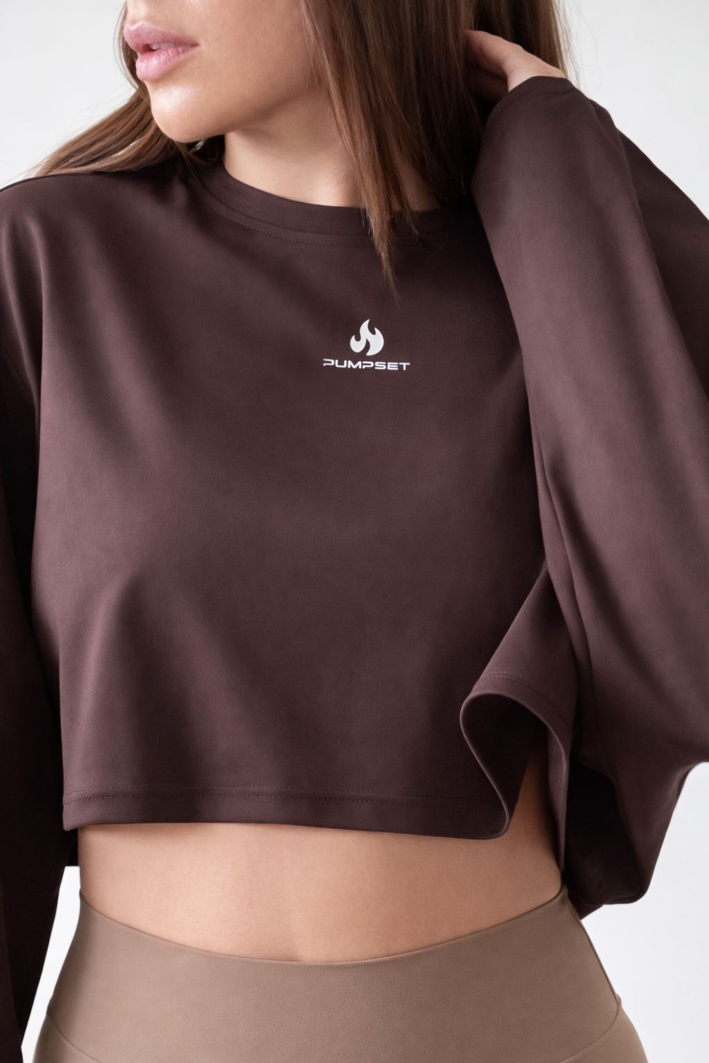 Poleron Crop Mujer