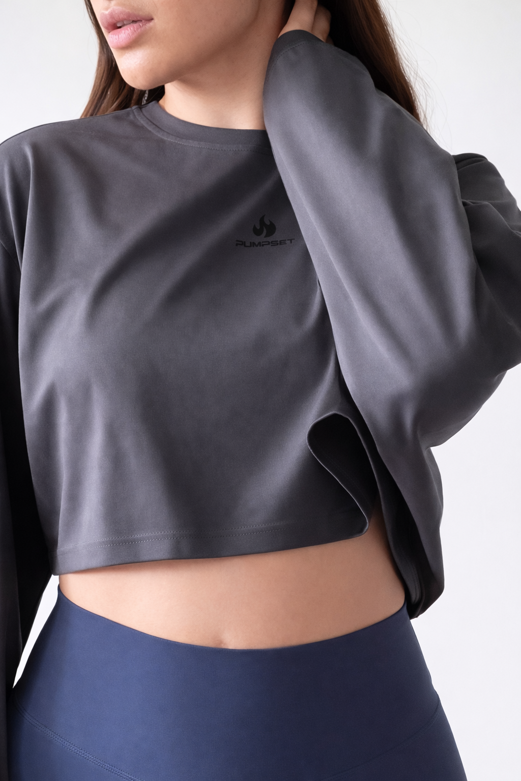 Poleron Crop Mujer