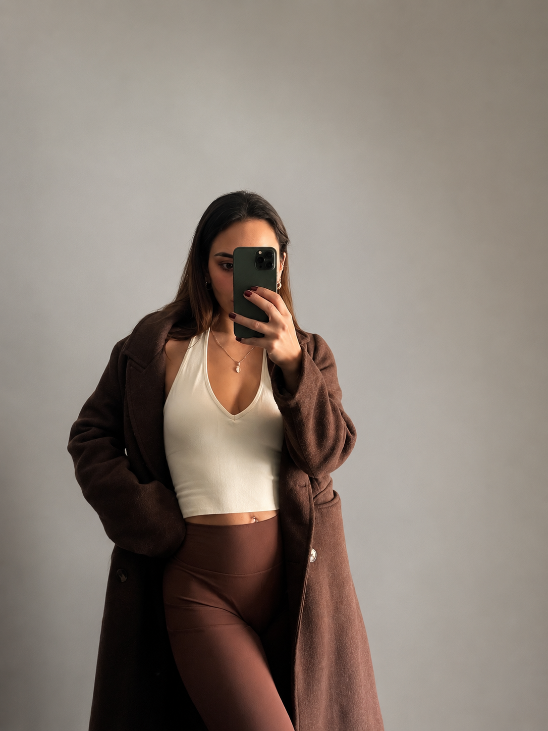 Crop Top Halter Ajustado