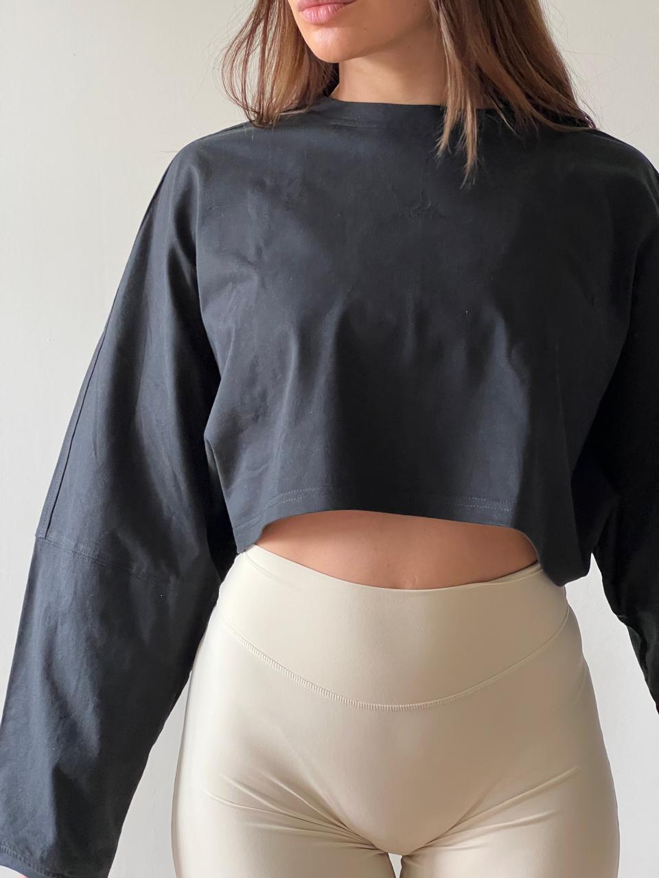 Poleron Crop Mujer