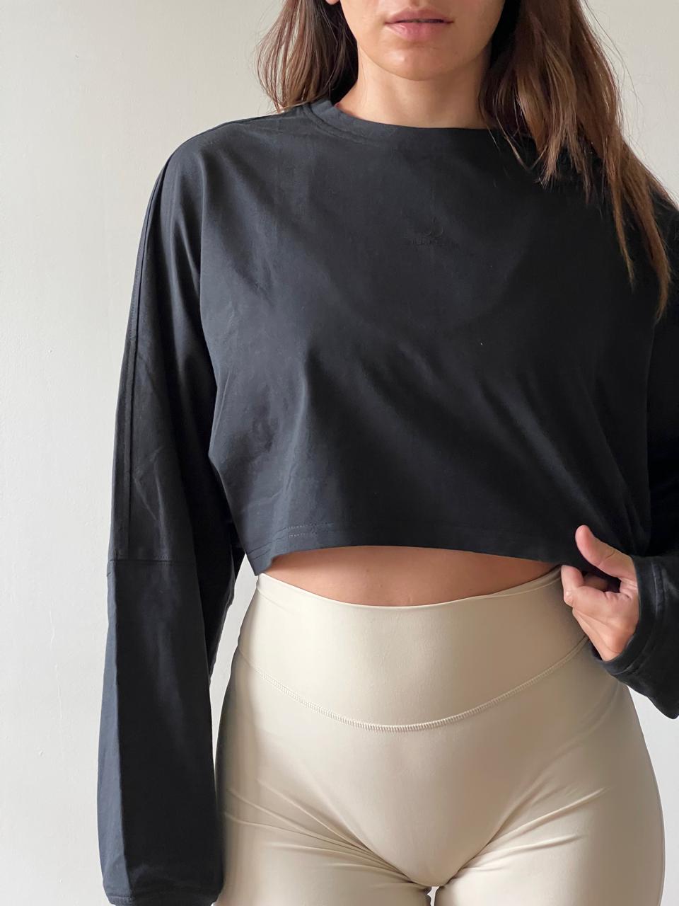 Poleron Crop Mujer