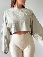 Poleron Crop Mujer