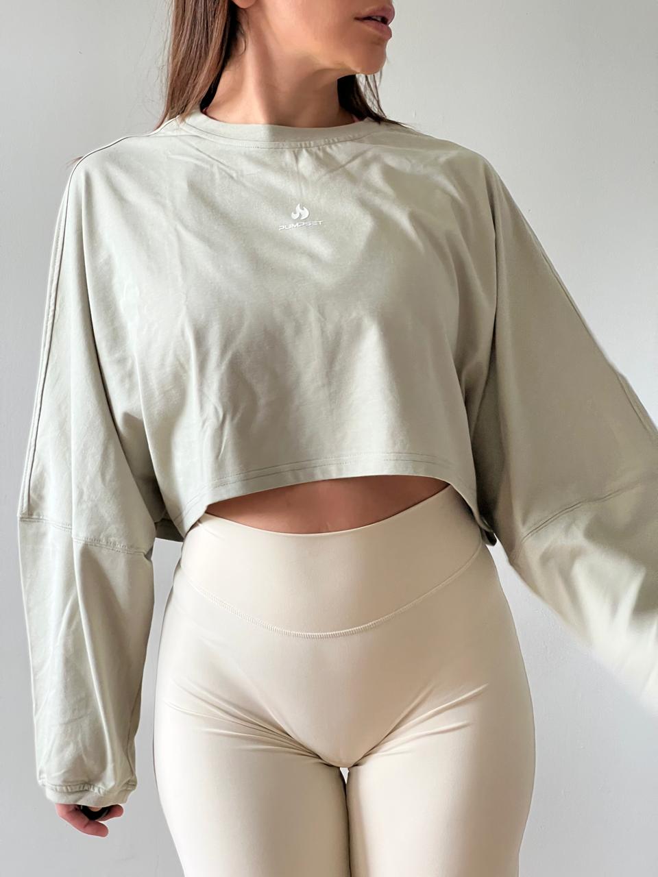 Poleron Crop Mujer