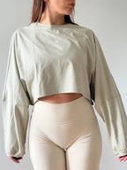 Poleron Crop Mujer