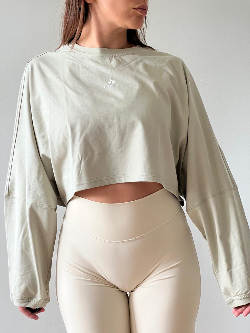 Poleron Crop Mujer