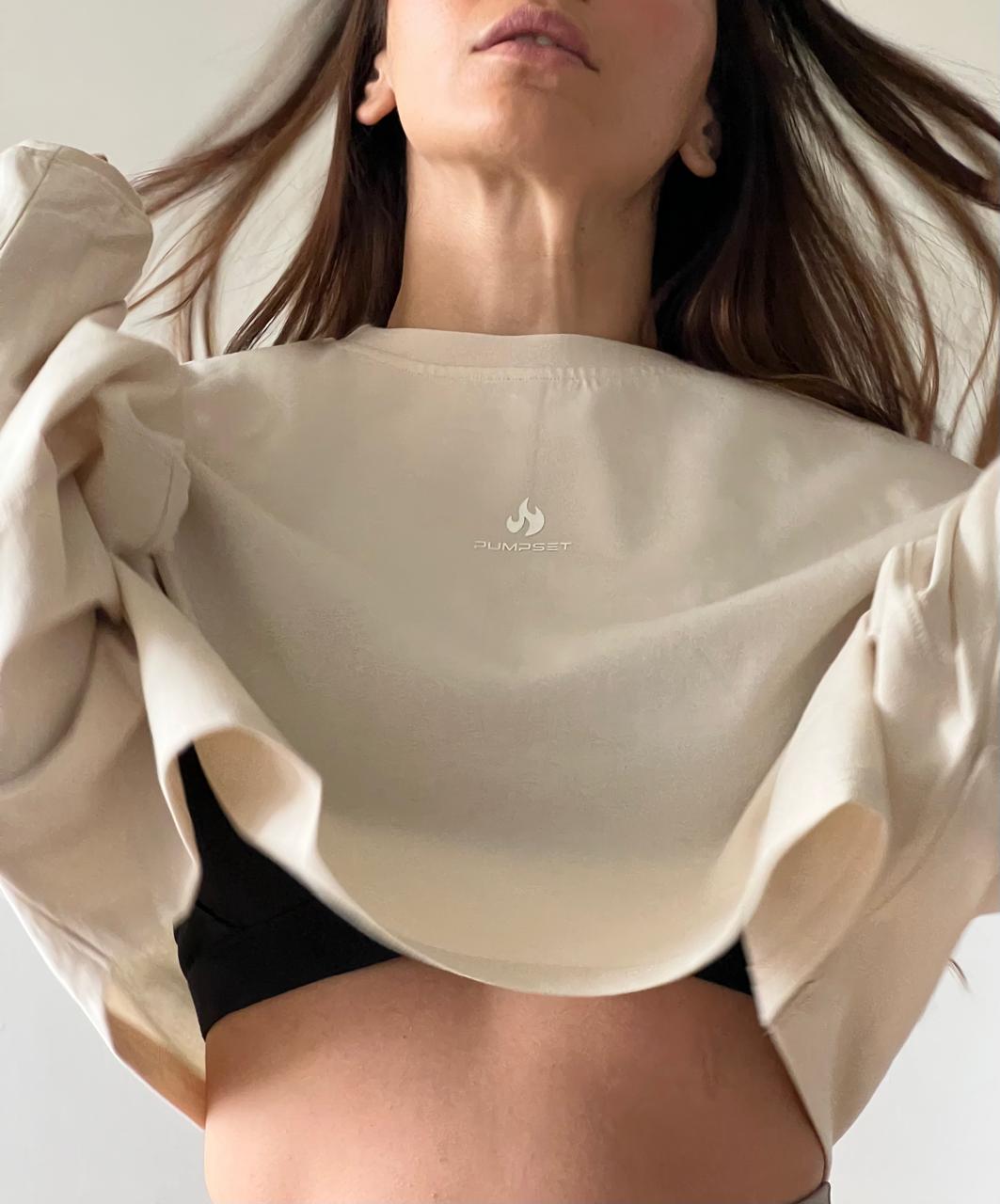 Poleron Crop Mujer