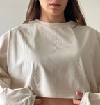 Poleron Crop Mujer