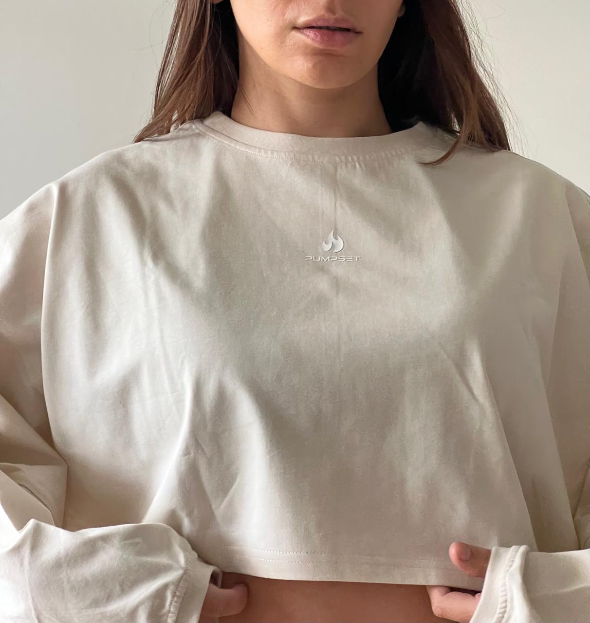 Poleron Crop Mujer