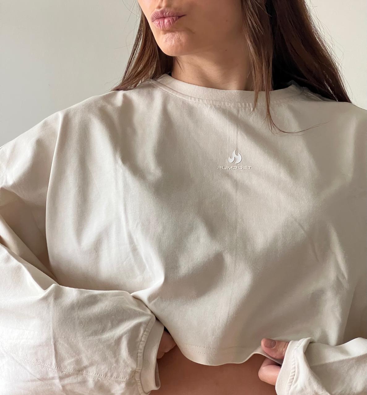 Poleron Crop Mujer