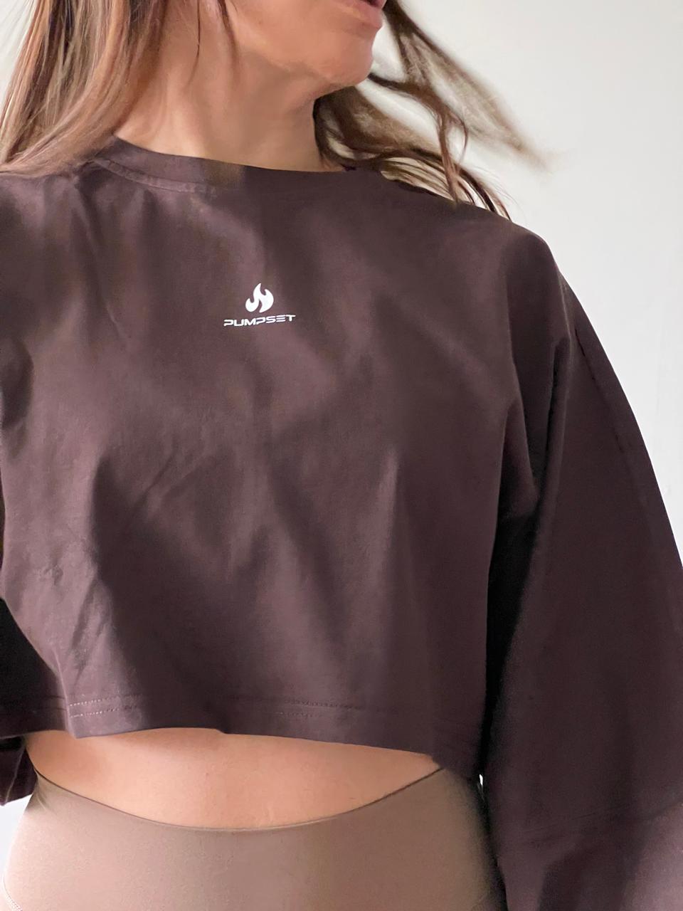 Poleron Crop Mujer