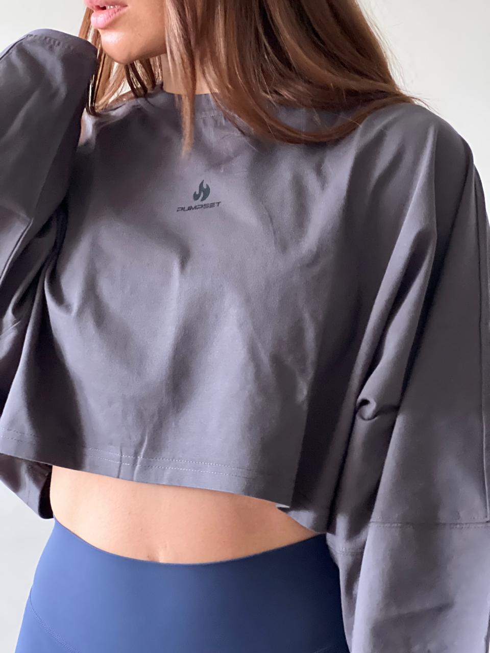 Poleron Crop Mujer