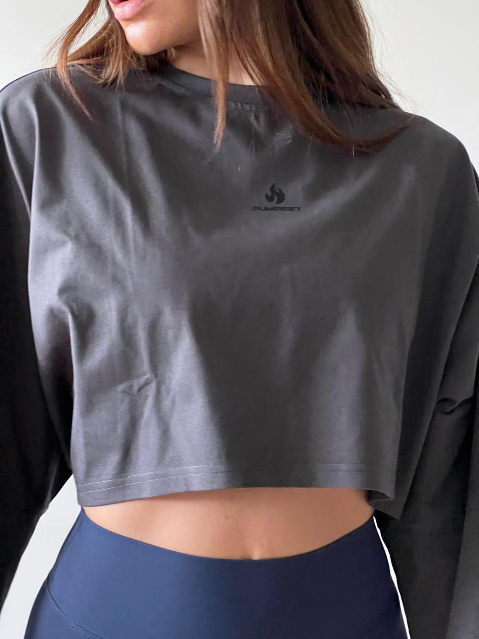 Poleron Crop Mujer