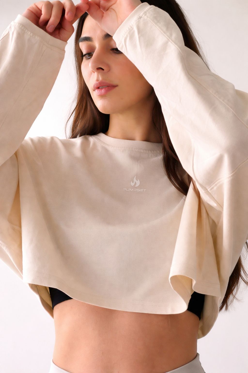 Poleron Crop Mujer